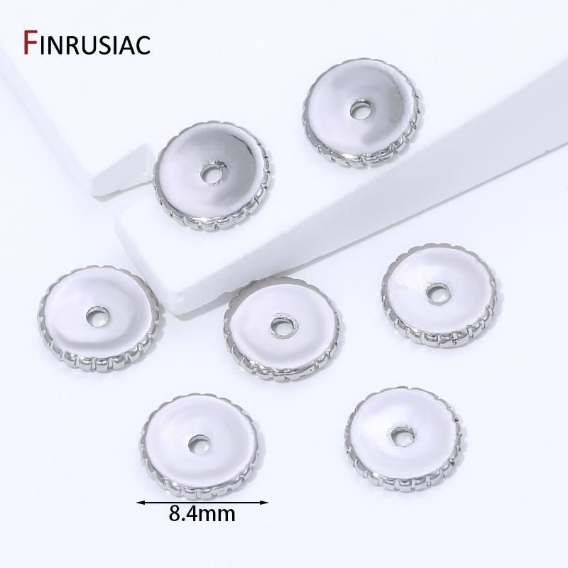 

14K Gold Plated Brass Round Gear Spacer Beads For Jewelry Making,Flat Separator Beads For Bracelet DIY Jewelry Making Supplies 5 pieces