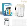 7 Grids Large Capacity Storage Cup Pill Bottle Organizer Supplement Holding 7 Various Vitamins Travel Portable Jewelry Storage