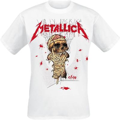T-shirt Metallica da Uomo One Landmine Bianca