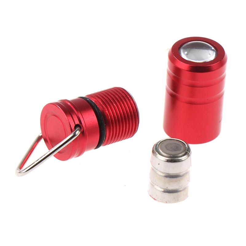 1Pc Mini Pocket Button Battery Led Flashlight Protable Bright Long Lifetime Waterproof Key Ring Gift Torch Outdoor Supplies