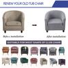 Jacquard Club Chair Cover Solid Color Elastic Tub Armchair Slipcovers Stretch Spandex Club Sofa Covers for Living Room Bar Home