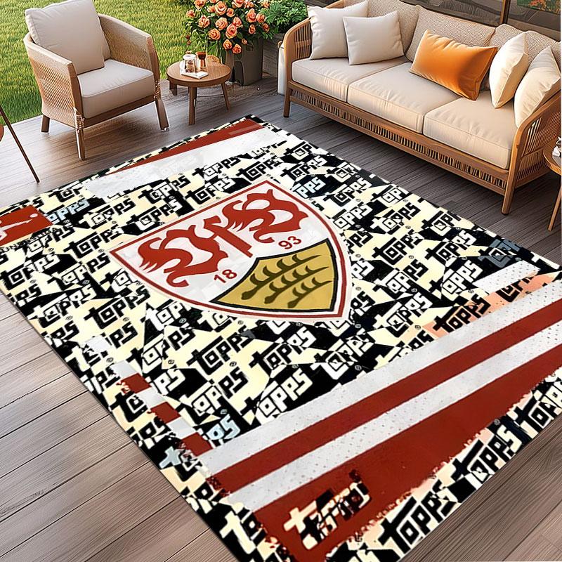 VfB Stuttgart Print Rug, Washable Floor Carpet, For Entryway Dorm Laundry Room Office Study, Home Decor Birthday Christmas Gift