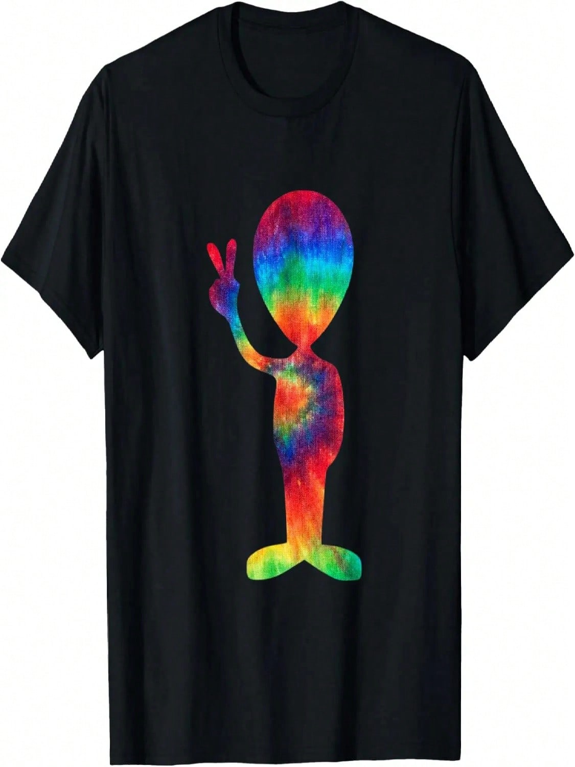 Tie Dye Alien Tie Dyed Space Exploration Spaceship T Shirt T-Shirt S разноцветный