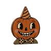 Vintage Wooden Halloween Tabletop Decor - Creative Funny Party Decoration for Home