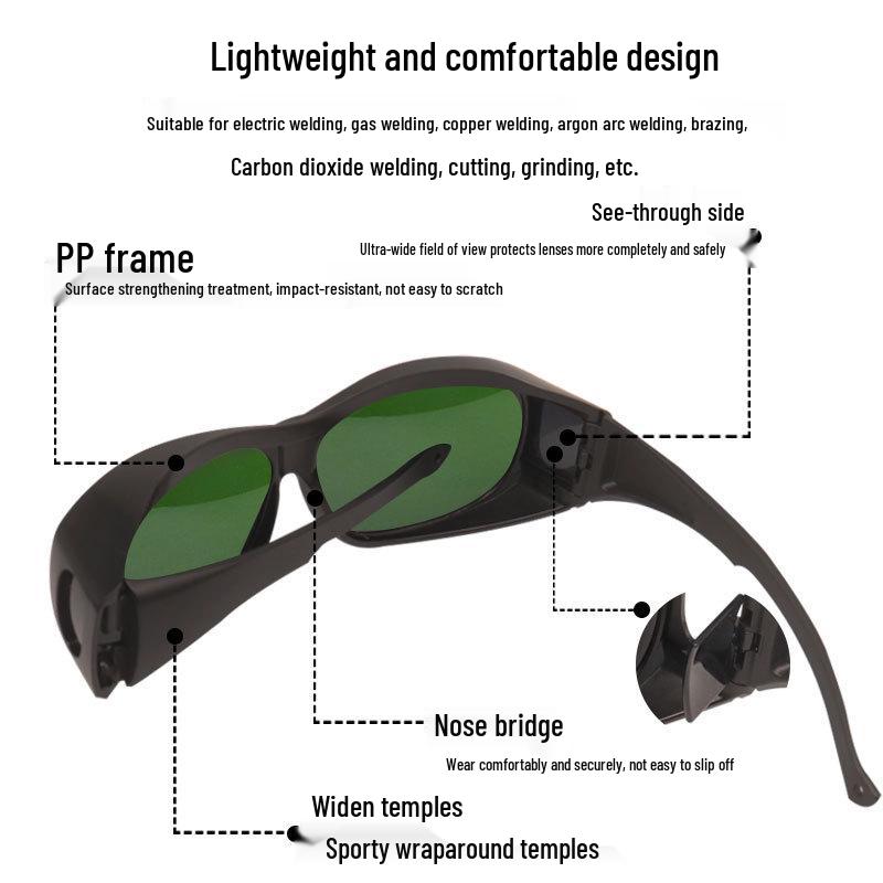 Welding Anti-Laser UV Protective Glasses - Anti-Glare, Arc & Argon Safe