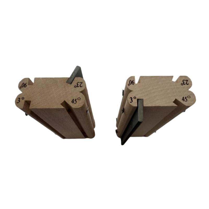 Guitar Fret Edge File with 4 Adjustable Angles Wood Texture for Efficient Fret Dressing On Guitars Basses Ukuleles