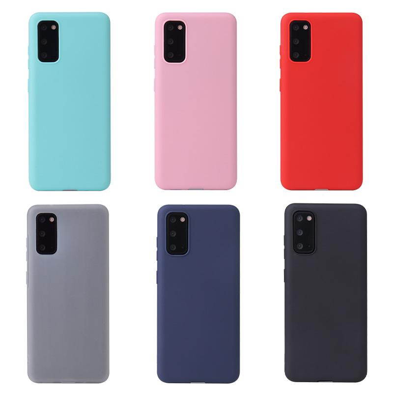Suitable for Samsung S20plus mobile phone case All-inclusive S20ultra candy matte tpu protective case Soft silicone case