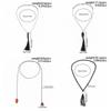 Creative Plastic/Resin Beaded Tassel Long Fashion Jewelry Adjustable Pendant Minimalist Neck Chain Casual Wear