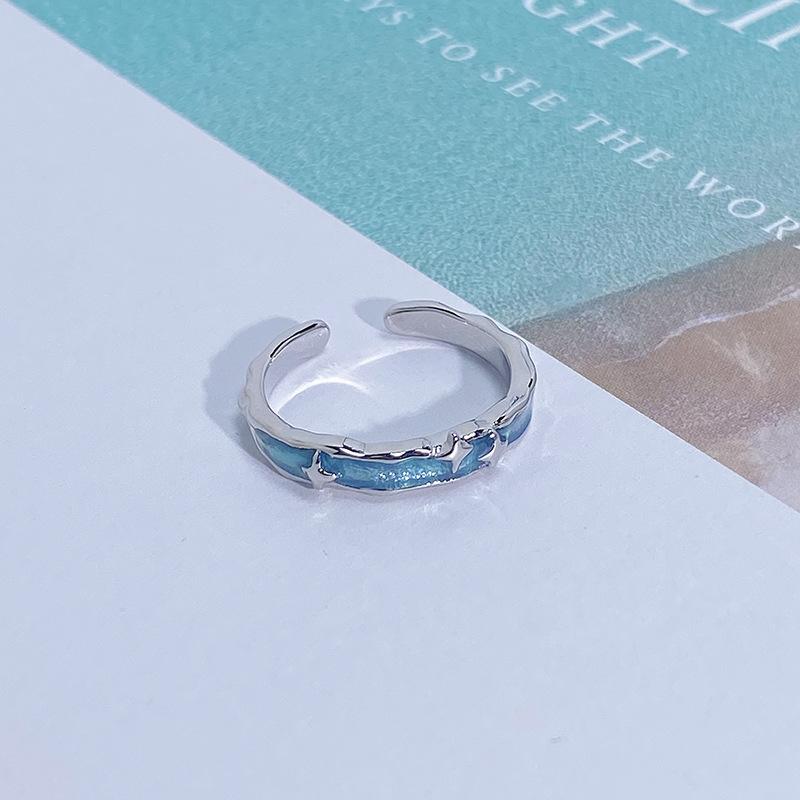 Light Luxury Full Diamond Inlaid Zircon Super Flash High-End Open Ring Niche Exquisite Elegant Personalized Ring