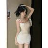 2026 Small Sweet and Spicy Fake Two-piece Suspender Skirt Pure Desire Sexy High Waist Slim Back Slim Short Dress
