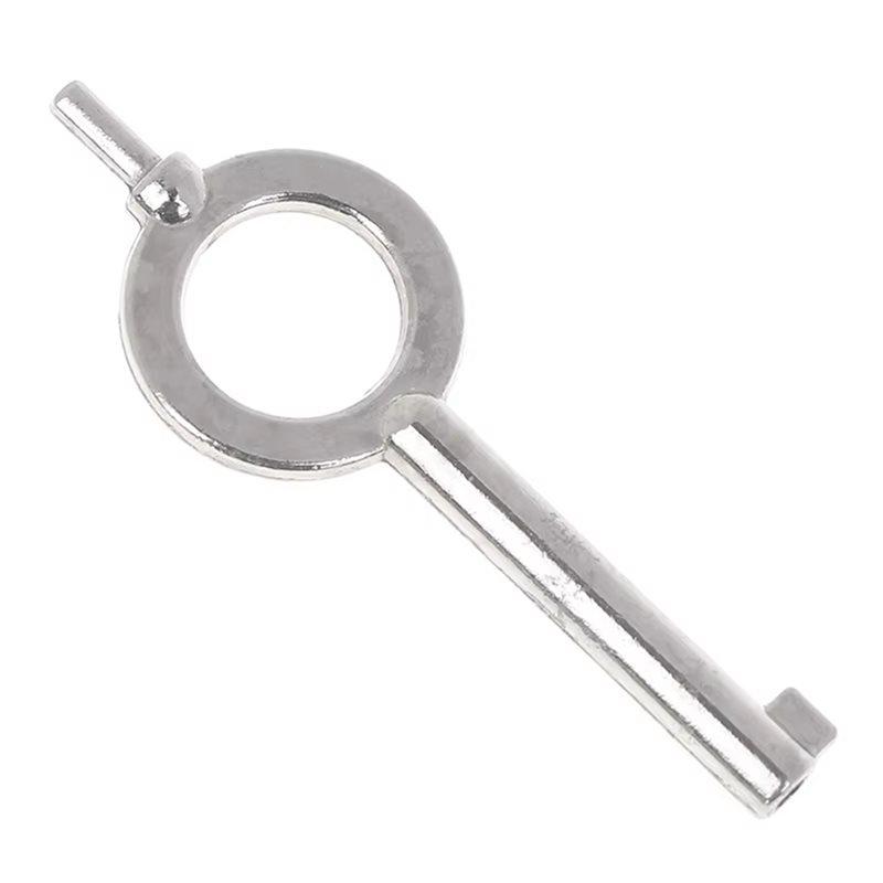 3X American Style Universal Flat Key Blank, Special Key Handcuff Lock Key, Aluminum Alloy Keychain