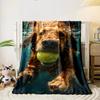 Underwater Golden Retriever Blanket Bedroom Blanket for Livingroom Couch Lunch Break Soft Throw for Friend's Festival Gift