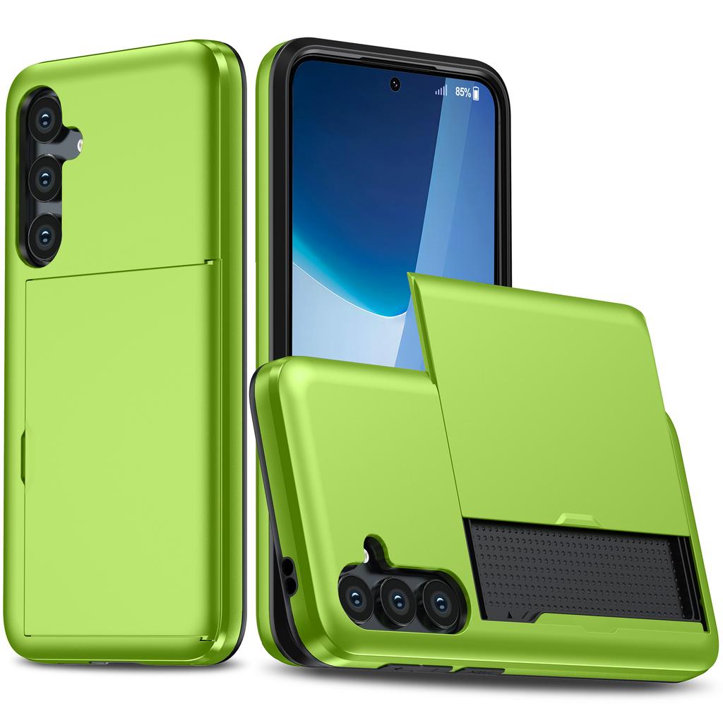 Etui na Samsunga Galaxy S25 FE z uchwytem na karty TPU+PC Tylna pokrywa telefonu