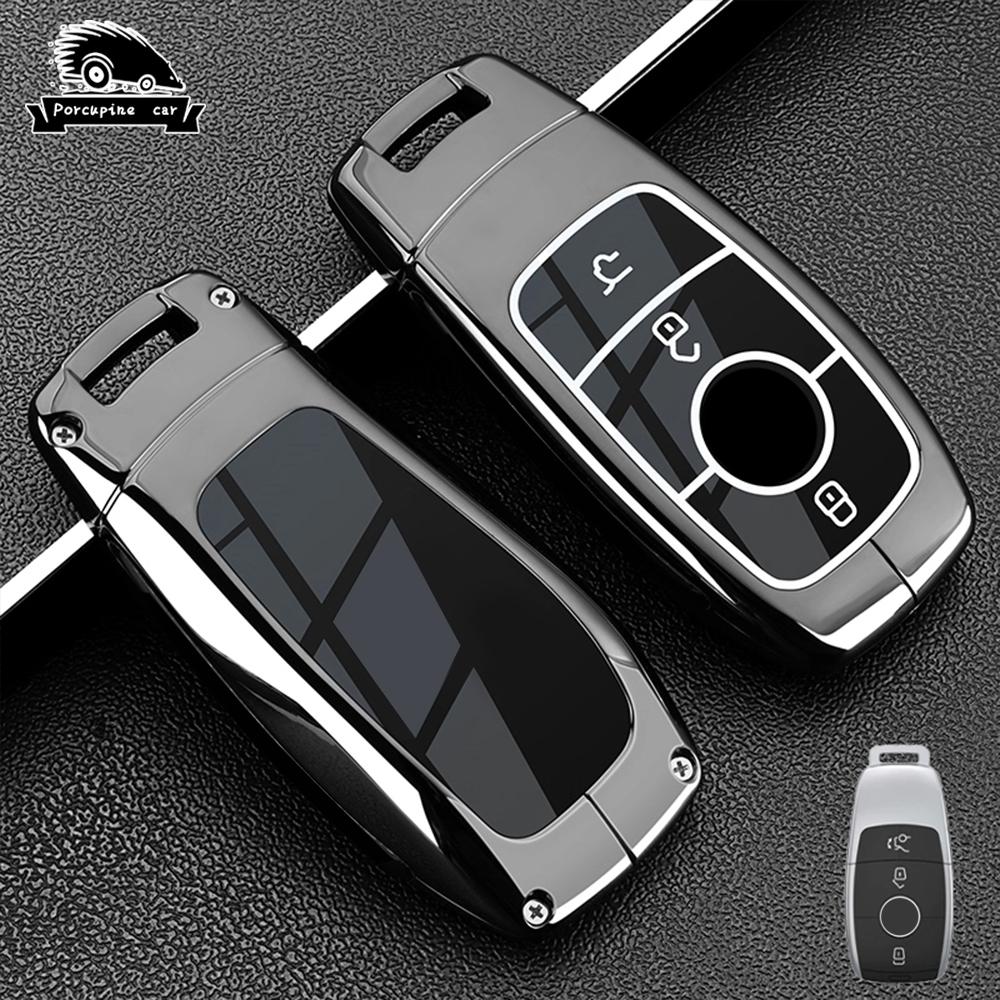 Zinc Alloy Car Key Case Cover For Mercedes Benz Amg E C S Glc Class E200 E400 E63 W213 S550 S560 C260 A200 Key Shell Protector