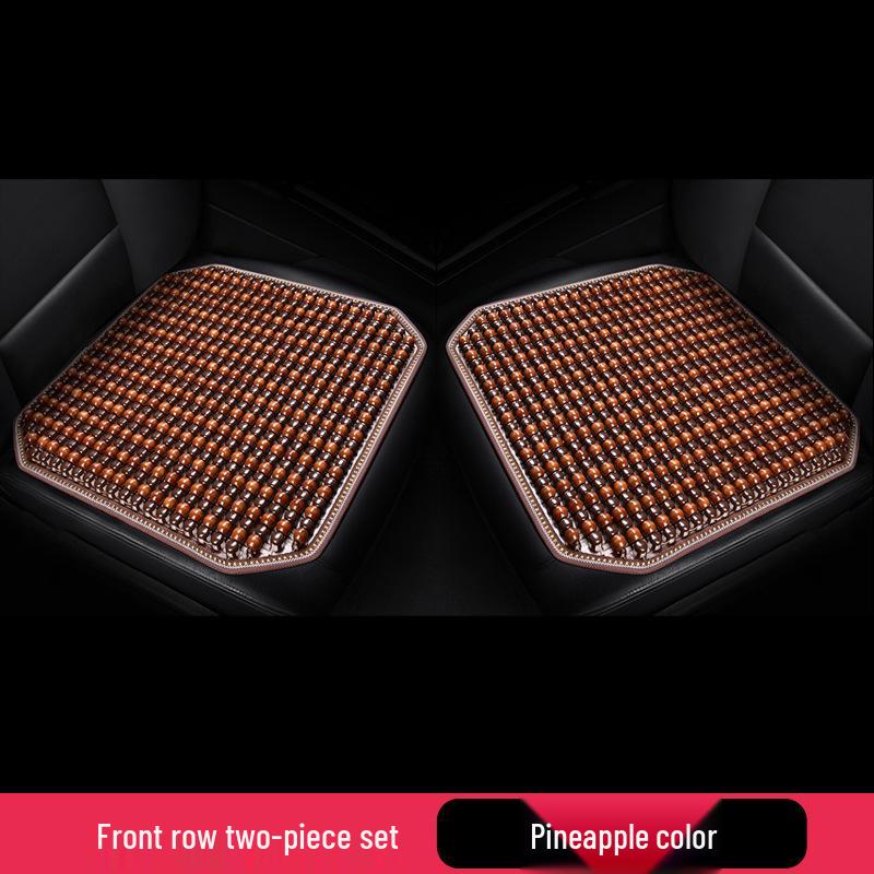 Breathable Wooden Bead Car Seat Cushion - Universal, Cool, Ventilated Mat for All Seasons