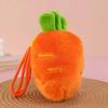 Cute Strawberry Orange Plush Keychain Cartoon Fruit Doll Desktop Ornament Palm Toy Pendant