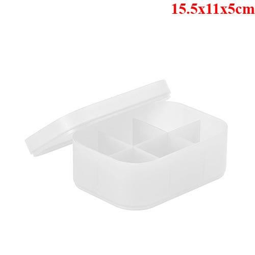 Multi-Purpose Frosted Cosmetic Storage Box-Lidded Divided Organizer for Vanity,Desktop&Makeup Area,Cosmetics & Beauty Essentials