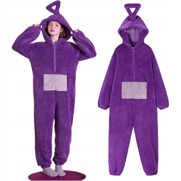 Teletubisie Tinky Winky Fioletowa Piżama Onesian XL blue
