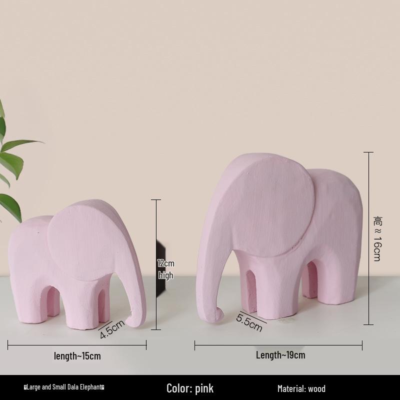 Adorno de Caballo de Madera Estilo Nórdico Morandi para Decoración de Hogar, Oficina o Sala de Estar