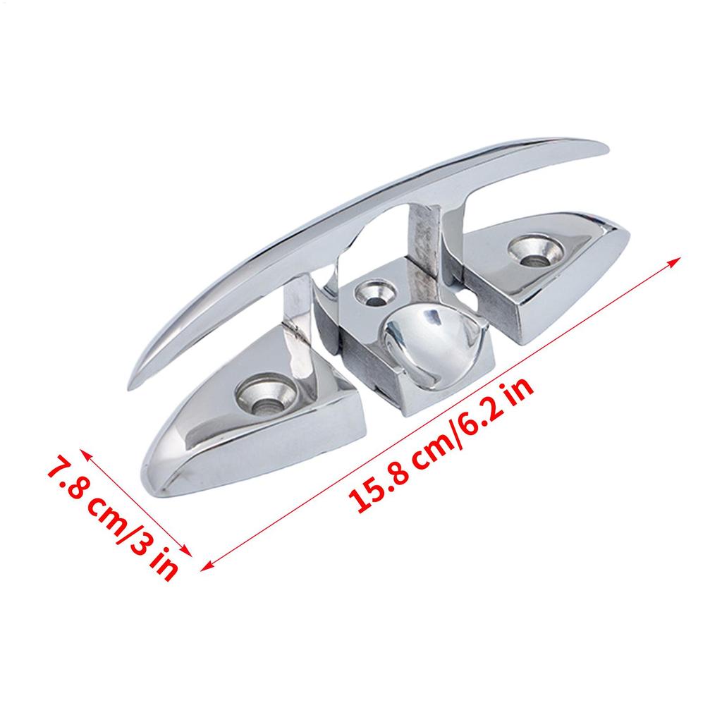 Marine Lift Rope Bolt Heavy Duty Precision Hardware Pull Up Boat Cleat for Sailboats Kayak Outdoor Sports Fishing Hulls