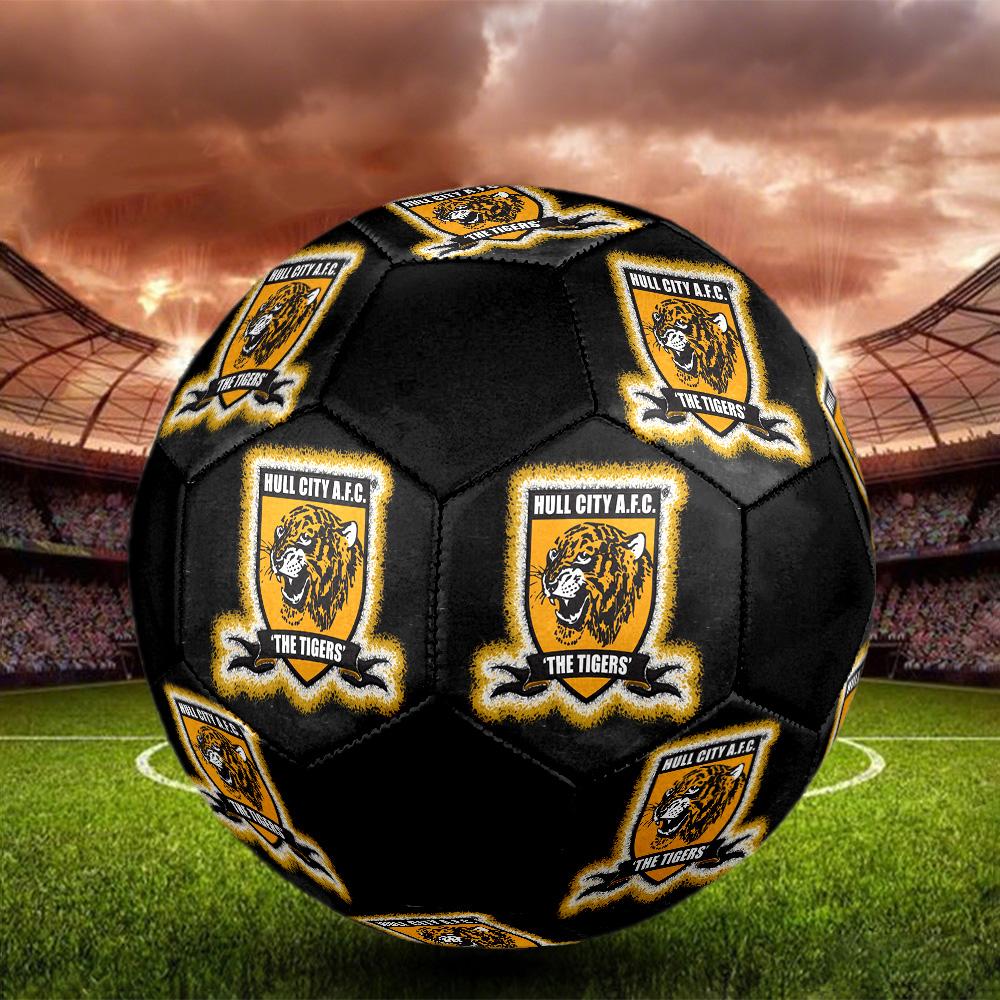 Hull City A.F.C Soccer Ball Colorful All Ages Machine Stitched PVC Competition Ready Durable High-Bounce.SIZE5