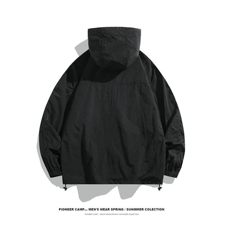 Breathable Quick-Dry Sun Protective Clothing Hooded Pocket Design Outdoor Sunblock Jacke