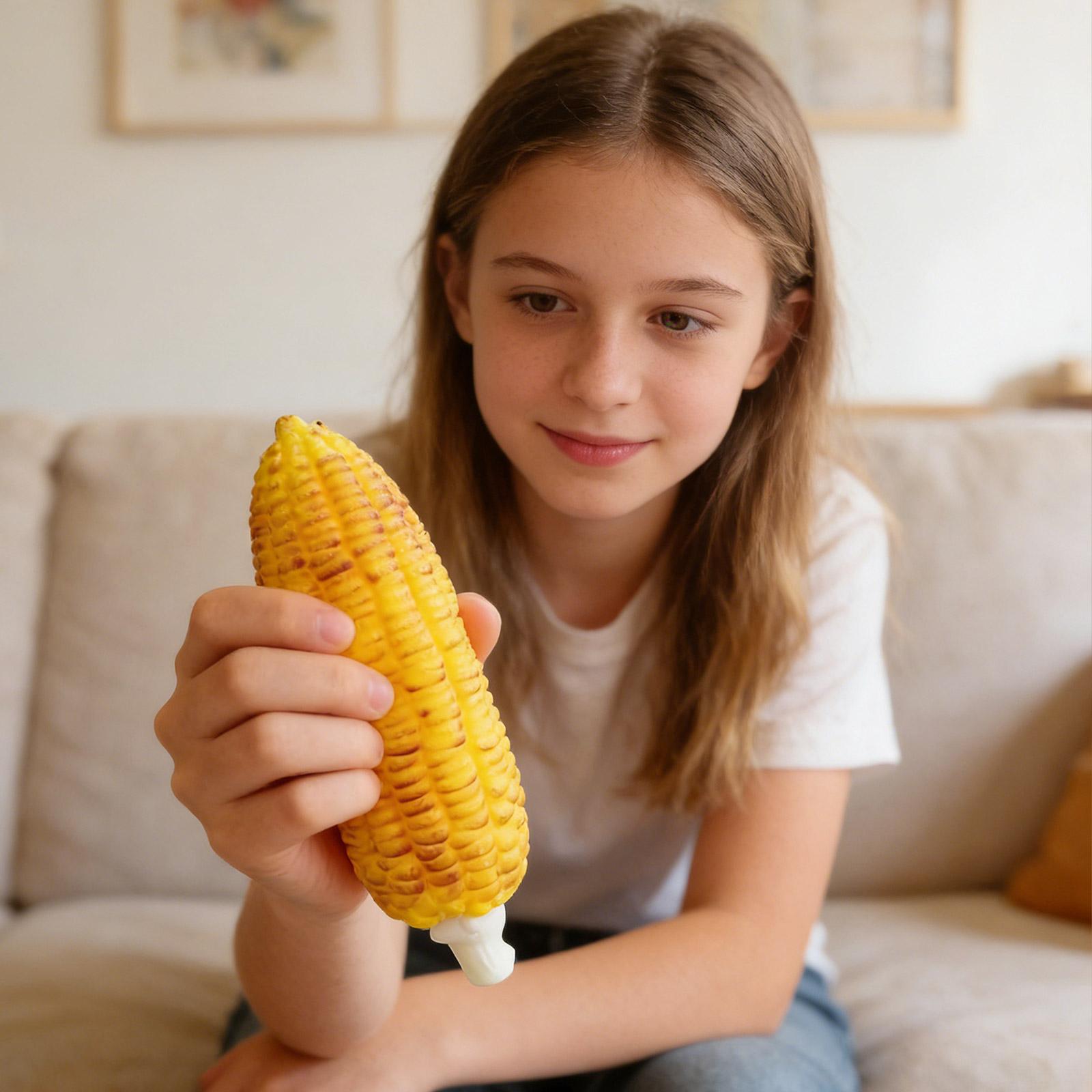 Bai Fen Bai Toys Yellow Toys Toys Toys Toys Toys Toys Rot Pcs Corn Stress Squeezable Corn Stress Slow Realistic Vegetable Squeezing Prospector