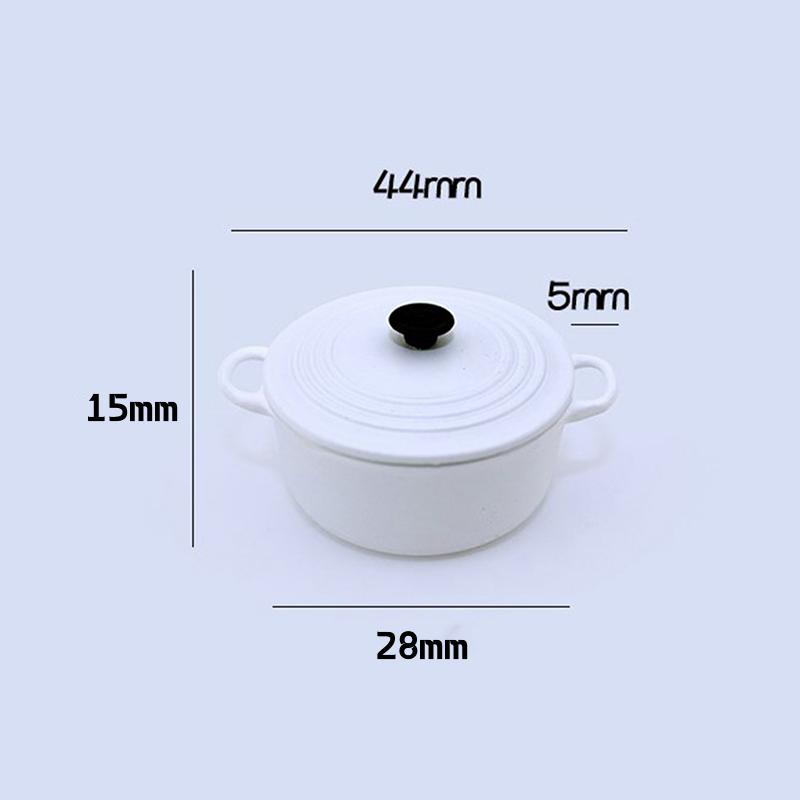 34*17mm 1:12 dollhouse miniature kitchen cooking ware pot boiler pan toy