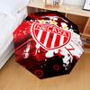 1PC Football Crest Heartbeat Printed Umbrella Folding umbrella, automatic umbrella 8-Frame for Travel, camping Fan gifts Christmas Gifts