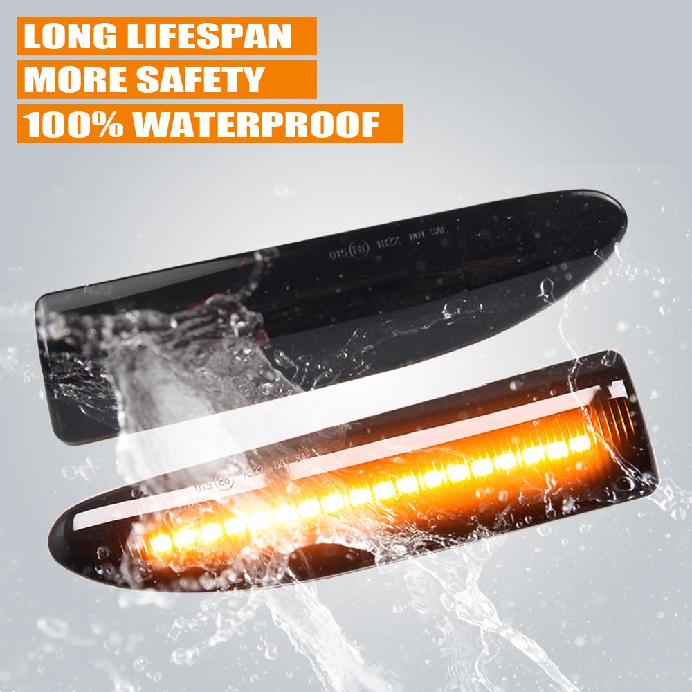 Side Marker Light Dynamic LED Turn Signal Flashing Indicator Blinker For Jaguar X-TYPE 2002 2003 2004 2005 2006 2007 2008