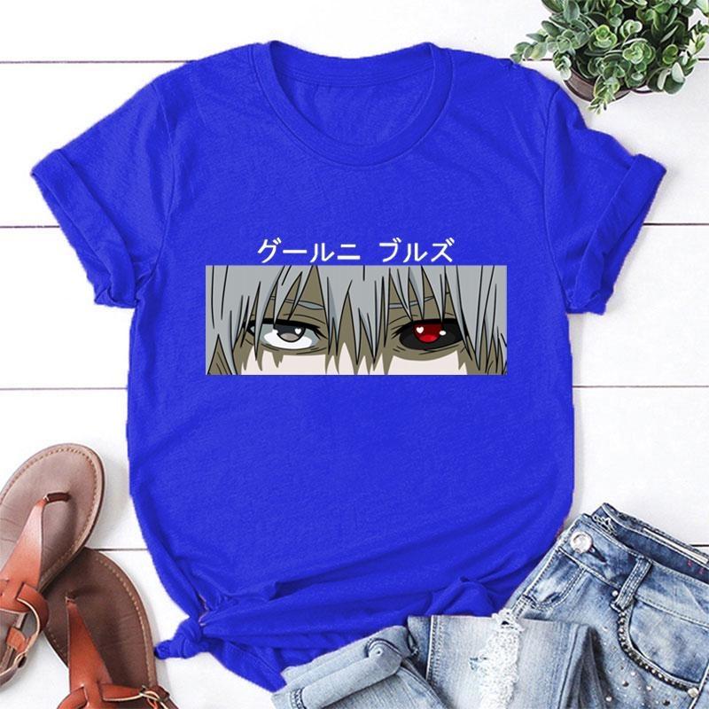 New Summer Printed T Shirt Unisex Casual Anime Harajuku T Shirt Streetwear Fashion Personality Round Neck Short Slee