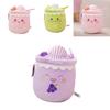 Adorable Ice Cream Milk Tea Cup Plush Toy Cartoon Style Made With Pp Cotton Suitable For Young Adults