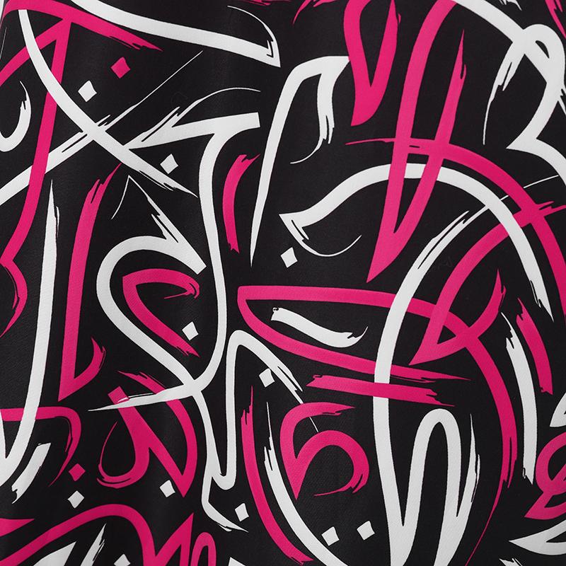 Oversized Women Half Sleeve Colorful Print Casual Loose Maxi Long Dress