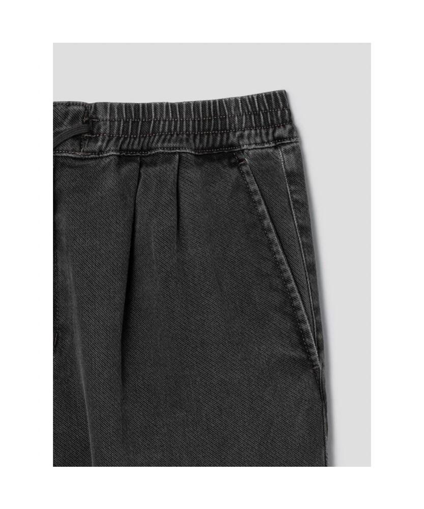SHIFT.G Officer Pleats Denim Pants Gray