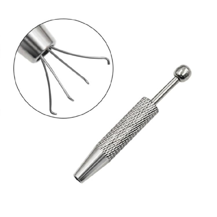 Professional Jewelry Clamp Stainless Steel Diamonds Picking Tool Portable Diamonds Setting Clamp Stainless Steel Texture