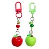 Keychain 3D Fruit Shape Keychain Pendant Red Green Fruit Charm Key Holder Mobile Phone Bag Hanging Ornament