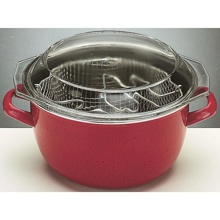 Ibili 961224T Korinto Friteuse avec panier et Couvercle 24 cm