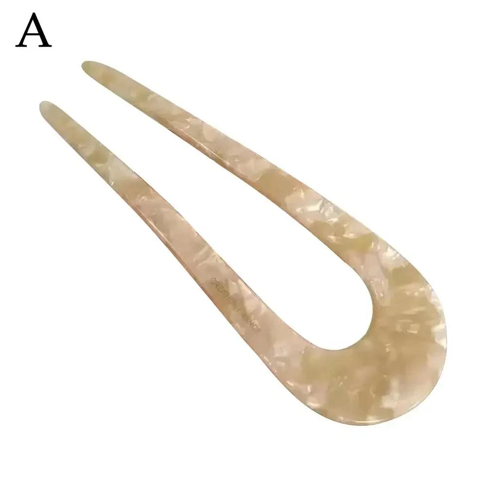U-förmige Haarnadel Weibliche Fleischbällchenkopf Pfanne Haar Haarnadel Neuer Kopf Einfache chinesische Haarnadel Modernes Temperament Haarnadel