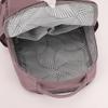 Kompakter Rucksack mit Reißverschluss-Vordertasche Rucksack Damen Reise Leichter Nylon Hochwertige Umhängetasche