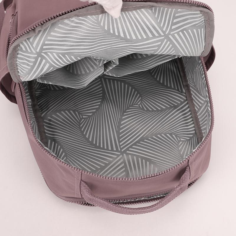 Kompakter Rucksack mit Reißverschluss-Vordertasche Rucksack Damen Reise Leichter Nylon Hochwertige Umhängetasche