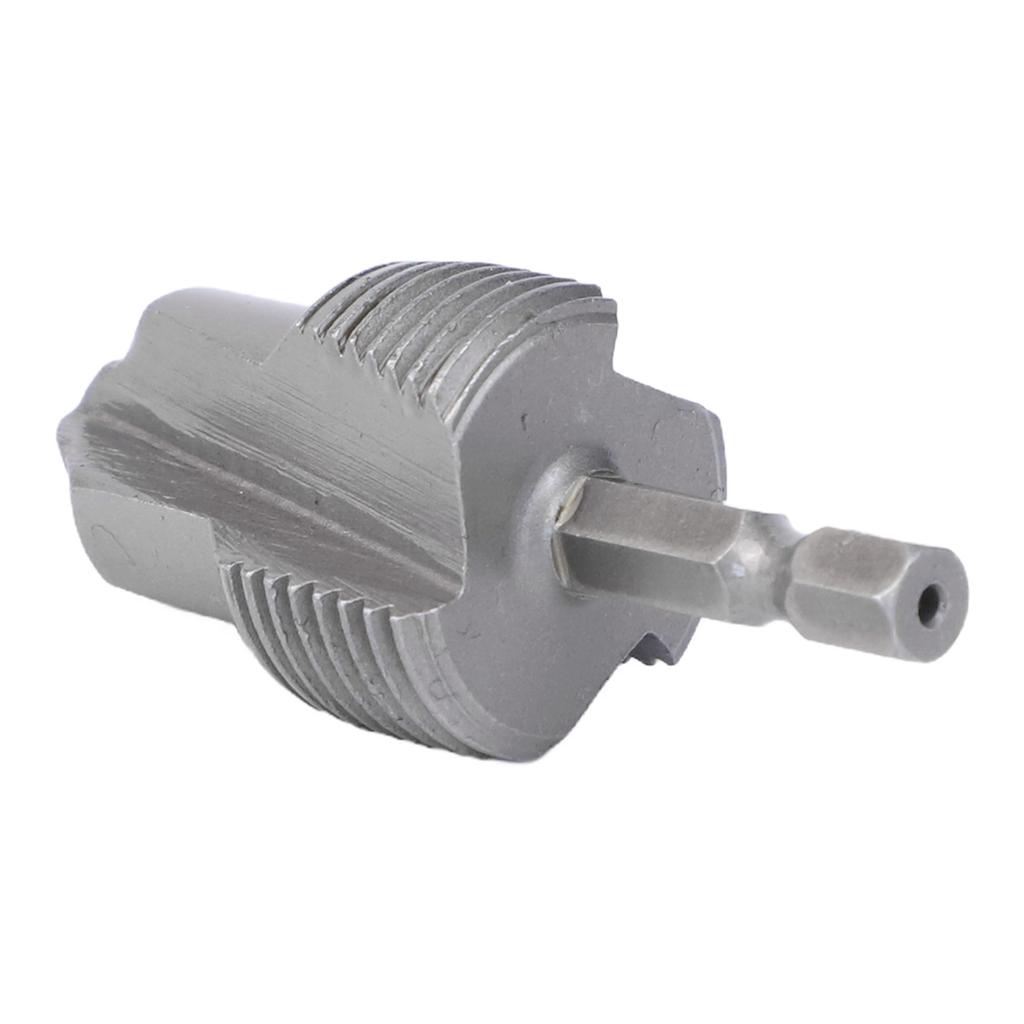 Three Blade Thread Drill Bit 3in1 with Hex Handle for Pipe Repair Usage