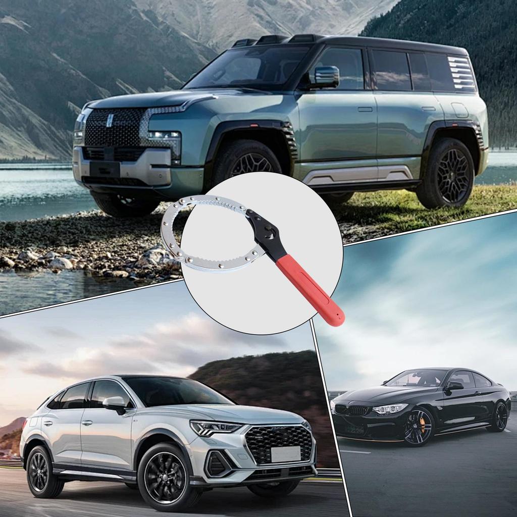 Chain Oil Filter Wrench Heavy Duty Alloy Steel Car Repair Tool Automotive Chain Pipe Wrench For Mechanics Plumbers Home