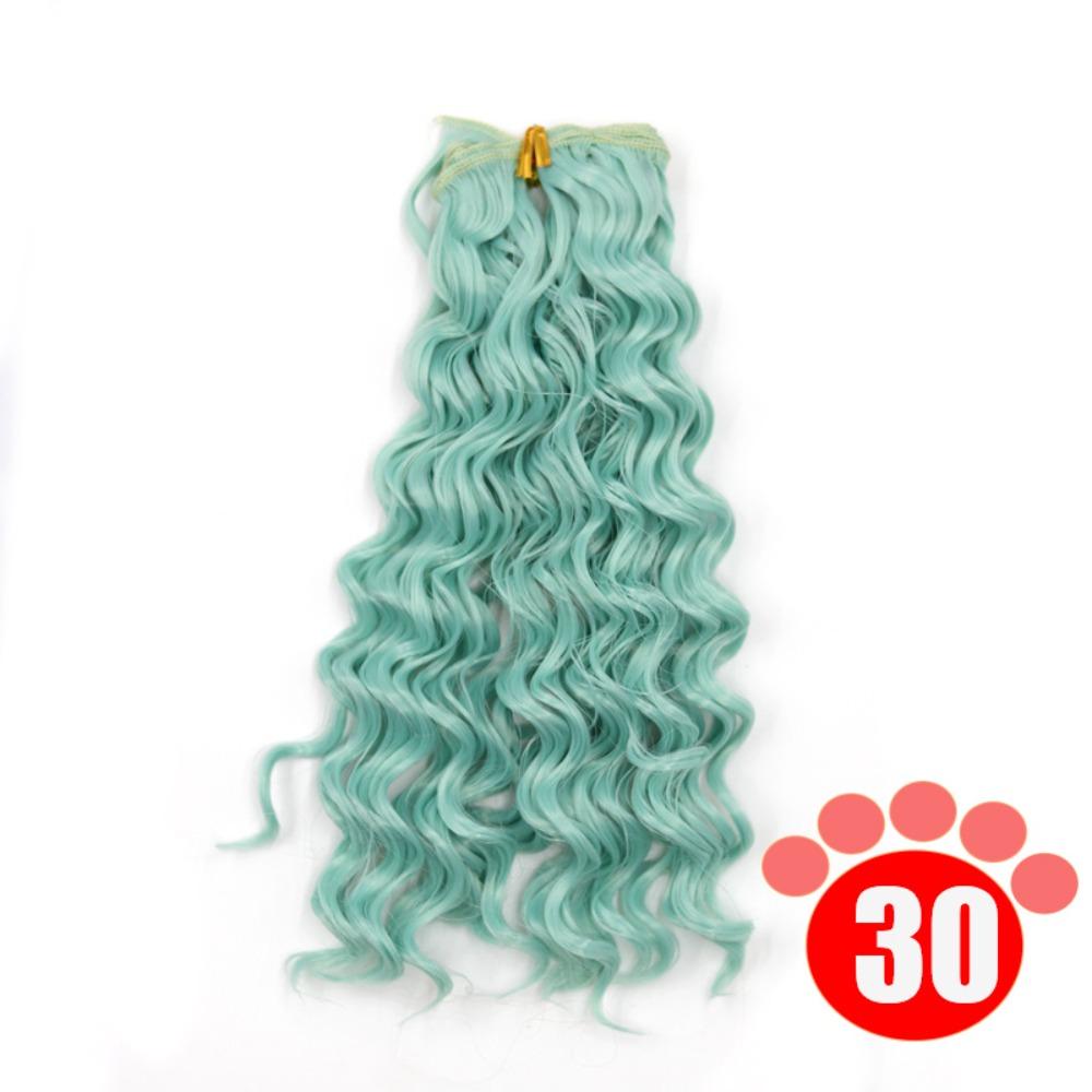 Gradient Color BJD SD Doll Hair Curly Hair Blyth Doll Wigs Accessories  Wig Making