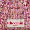 RHEEMIN Breite Kettentasche   Tweed Muffy   Rosa