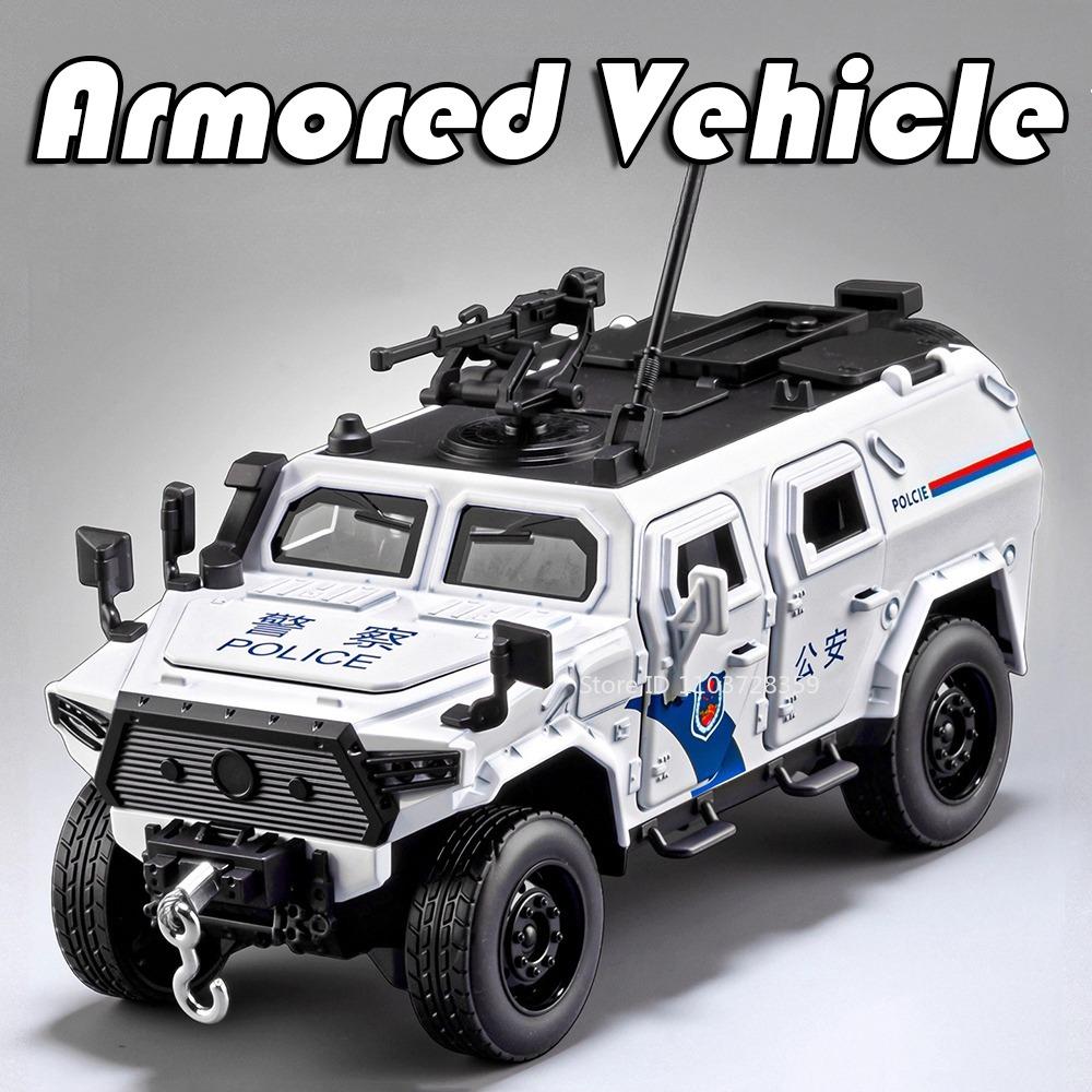 1:32 DongFeng MengShi Pantserwagen Model Speelgoed Metaal Diecast Off-road Voertuig Deuren Openen Pull Back Geluid Licht Decoratie Modellen