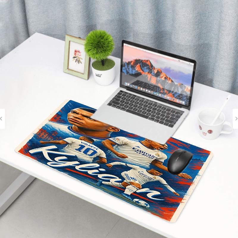 Kylian Mbappe Druck Mauspads, Anti-Rutsch Schreibtisch Tastaturmatte, für PC Laptop Gaming Arbeiten Tägliche Nutzung, Coole Festival Überraschungsgeschenk