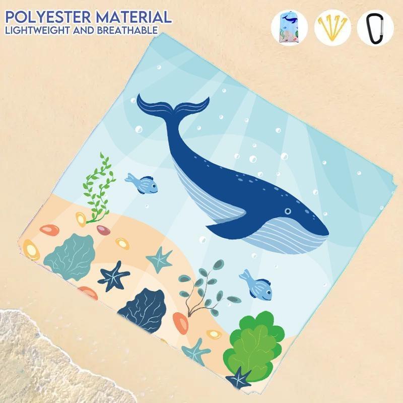 Outdoor Camping Gate Width No Splice Beach Mat Portable Bag Polyester Waterproof Picnic Mat Thickened Mat