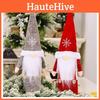 Adorable No-face Doll Wine Bottle Dress For Holiday Celebrations In Vibrant Red And Gray Colors