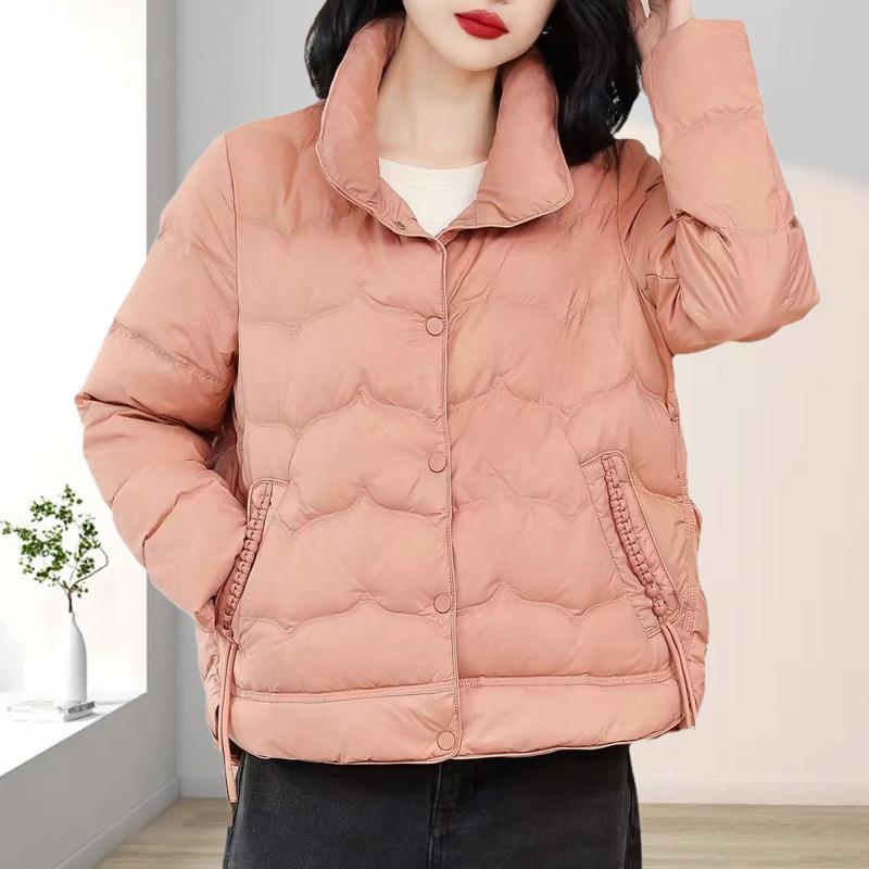 Short down jacket women's 2024 new winter women's clothing loose large size high-end duck down women