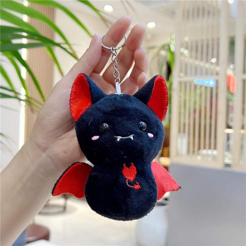 Cute Cartoon Bat Plush Toy Keychain Pendant Small Stuffed Animal Doll Claw Machine Prize Gift
